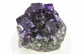 Gemmy Purple Cubic Fluorite Cluster - Okorusu Mine, Namibia #281667-1